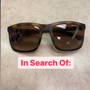 In search of these same Armani Exchange sunglasses